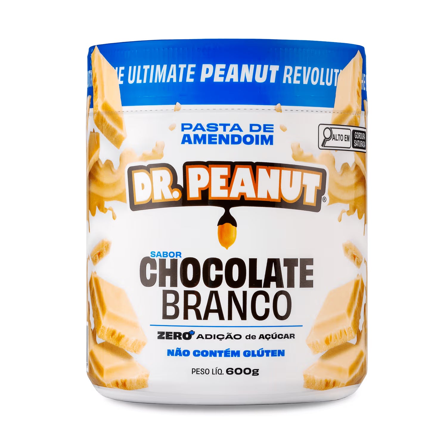 Pasta de amendoim sabor Chocolate Branco 600g